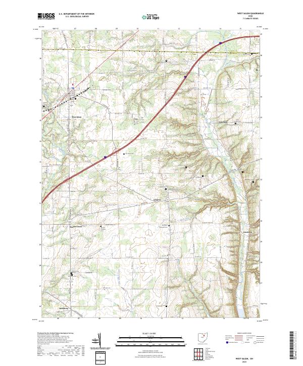 USGS Topographic Map – West Salem