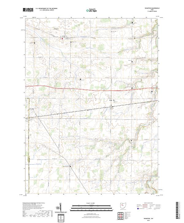 USGS Topographic Map – Wharton