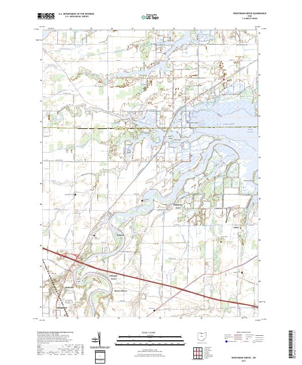 USGS Topographic Map – Wightmans Grove