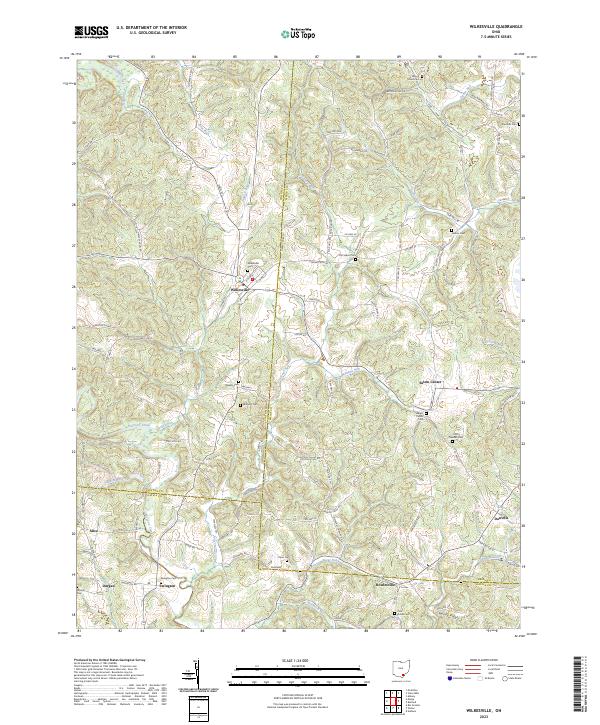 USGS Topographic Map – Wilkesville