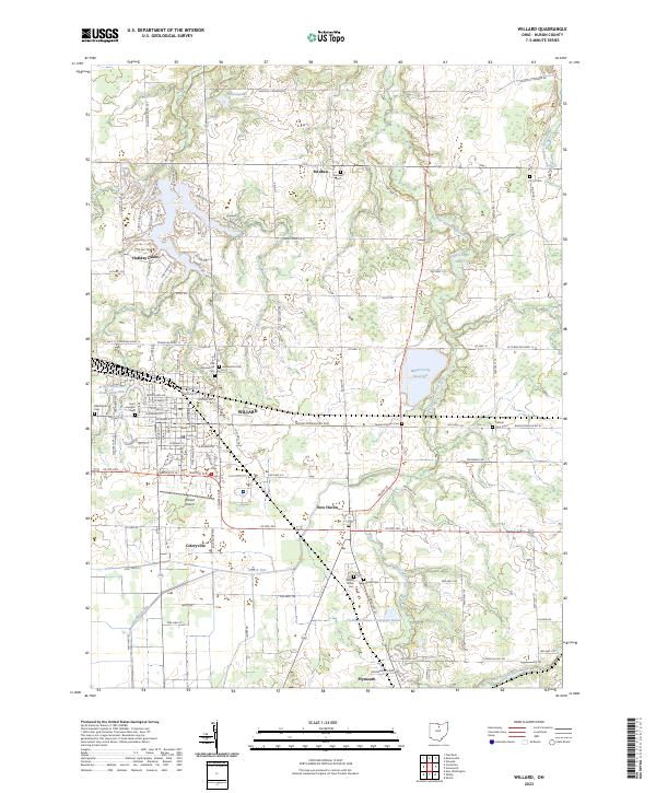 USGS Topographic Map – Willard