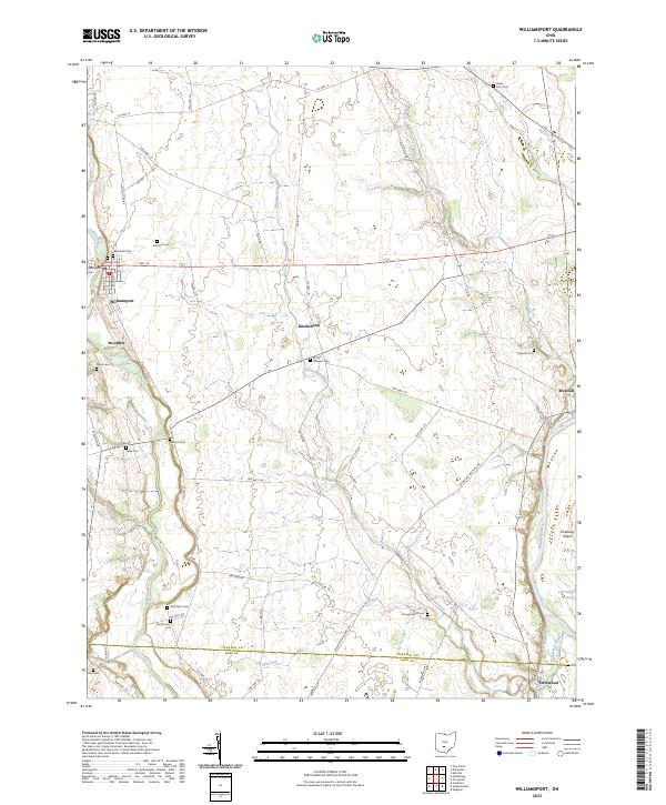 USGS Topographic Map – Williamsport