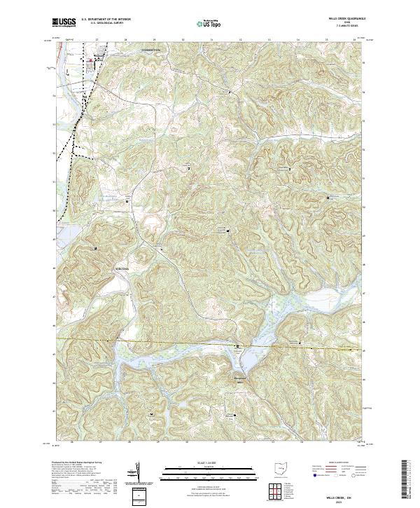 USGS Topographic Map – Wills Creek
