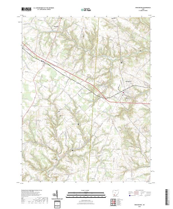 USGS Topographic Map – Winchester