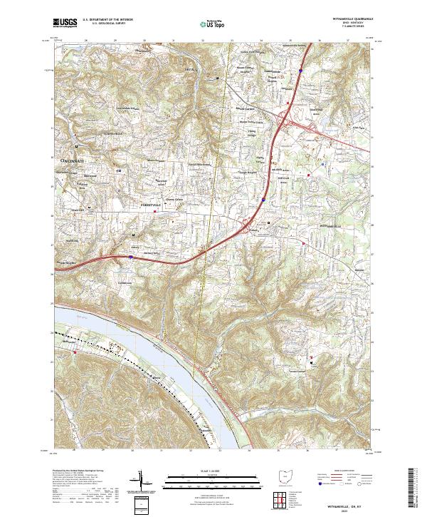 USGS Topographic Map – Withamsville
