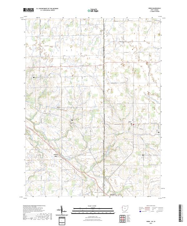 USGS Topographic Map – Wren