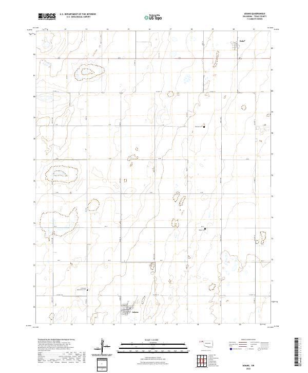 USGS Topographic Map – Adams