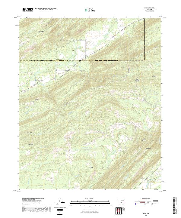 USGS Topographic Map – Adel