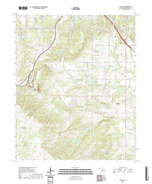 USGS Topographic Map – Ahloso