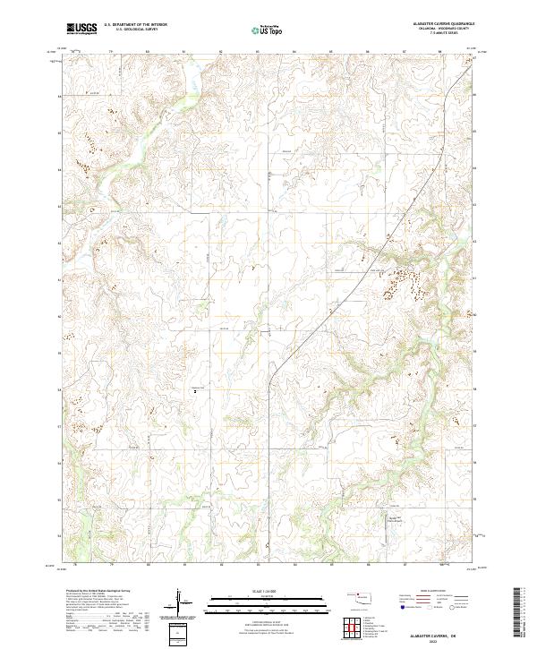 USGS Topographic Map – Alabaster Caverns