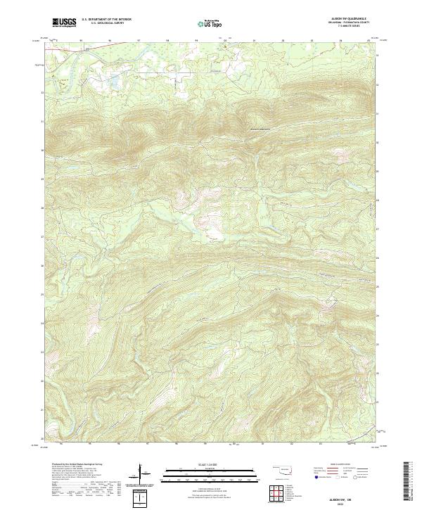 USGS Topographic Map – Albion SW