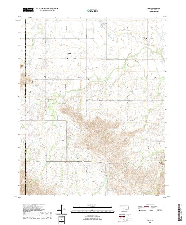 USGS Topographic Map – Alden