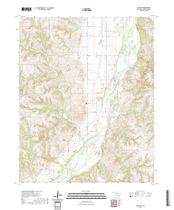 USGS Topographic Map – Aledo NE