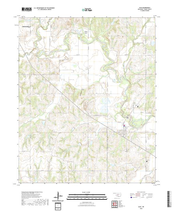 USGS Topographic Map – Alex