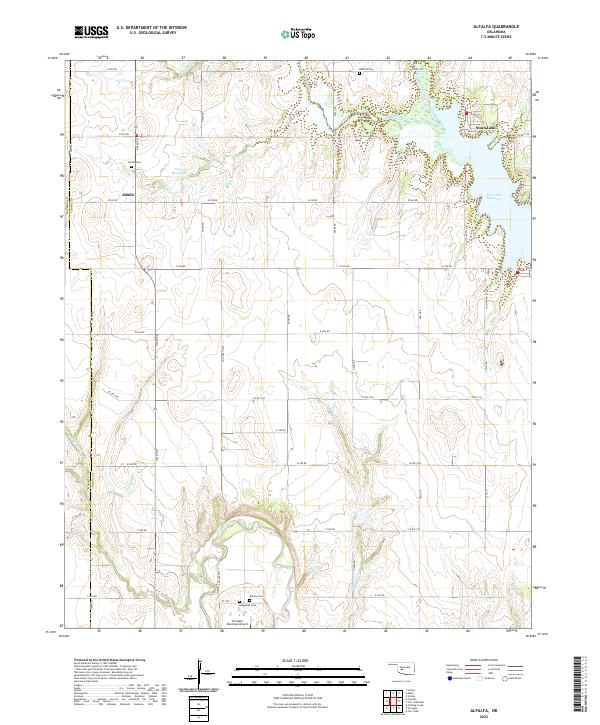 USGS Topographic Map – Alfalfa