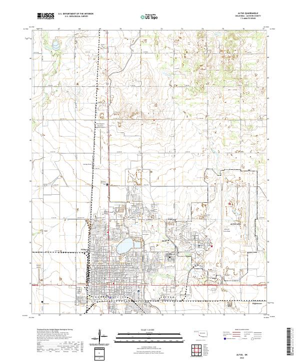 USGS Topographic Map – Altus