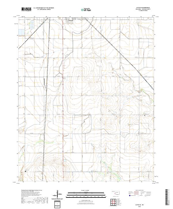 USGS Topographic Map – Altus SE