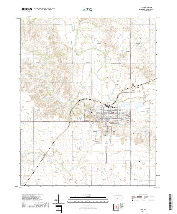 USGS Topographic Map – Alva