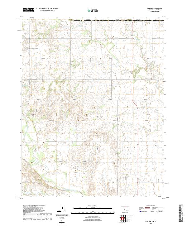 USGS Topographic Map – Alva NW
