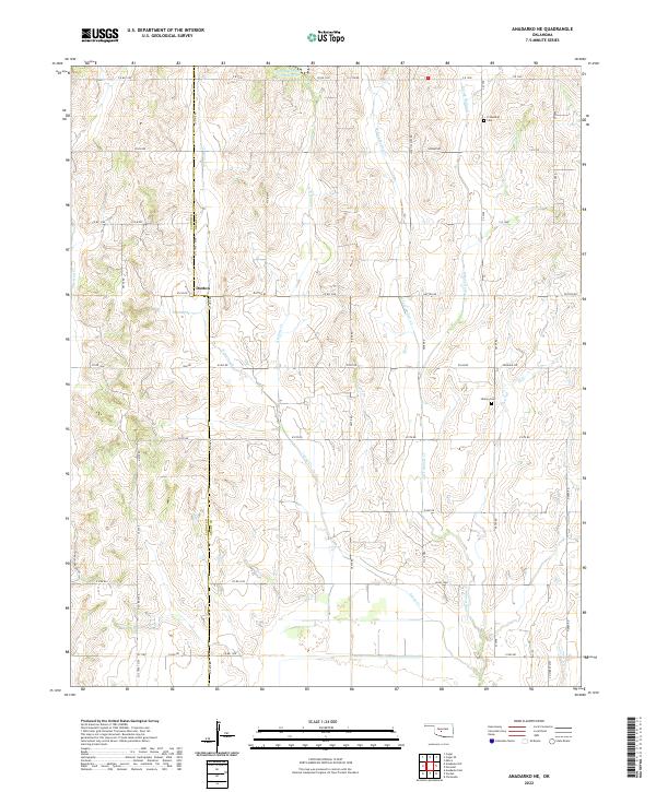 USGS Topographic Map – Anadarko NE