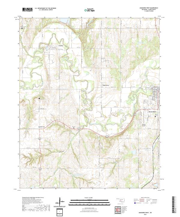 USGS Topographic Map – Anadarko West
