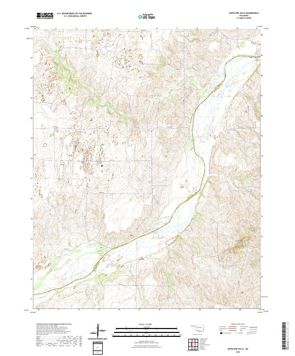USGS Topographic Map – Antelope Hills