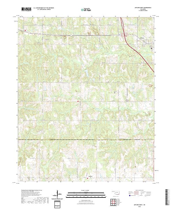 USGS Topographic Map – Antlers West