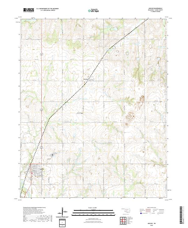 USGS Topographic Map – Apache