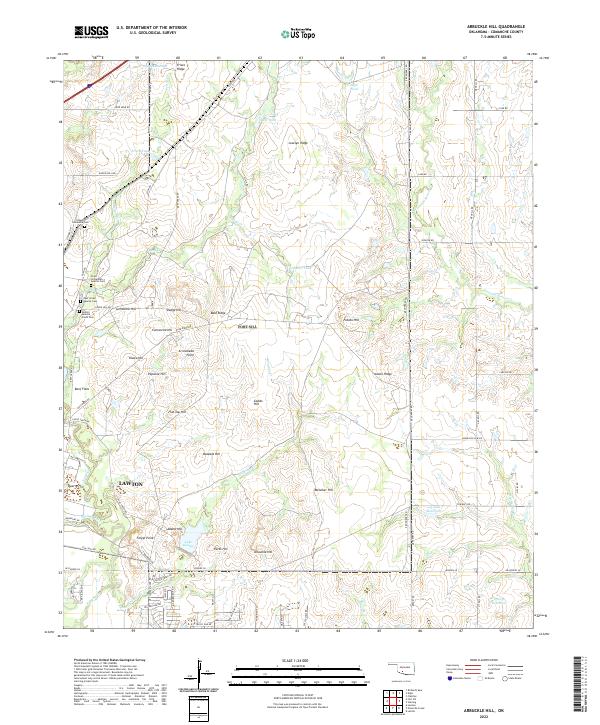 USGS Topographic Map – Arbuckle Hill