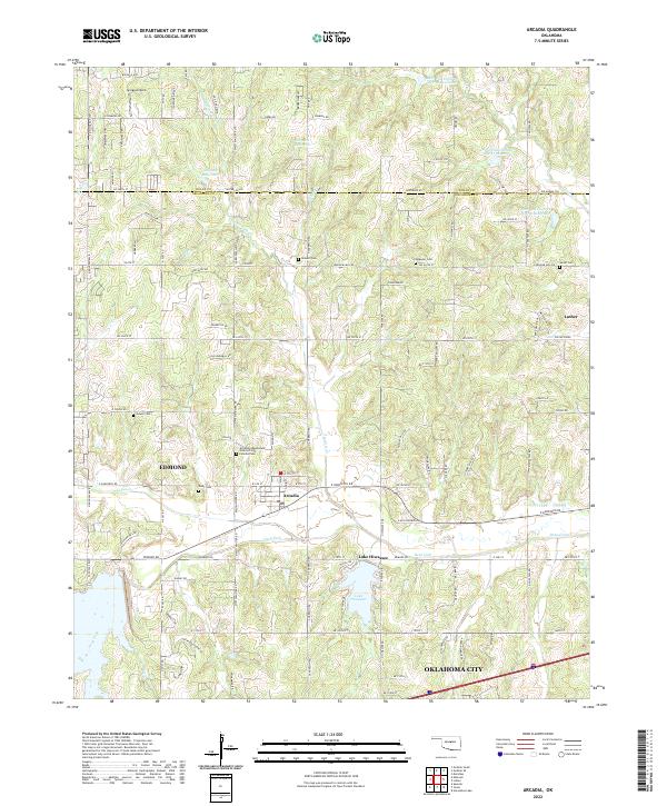 USGS Topographic Map – Arcadia
