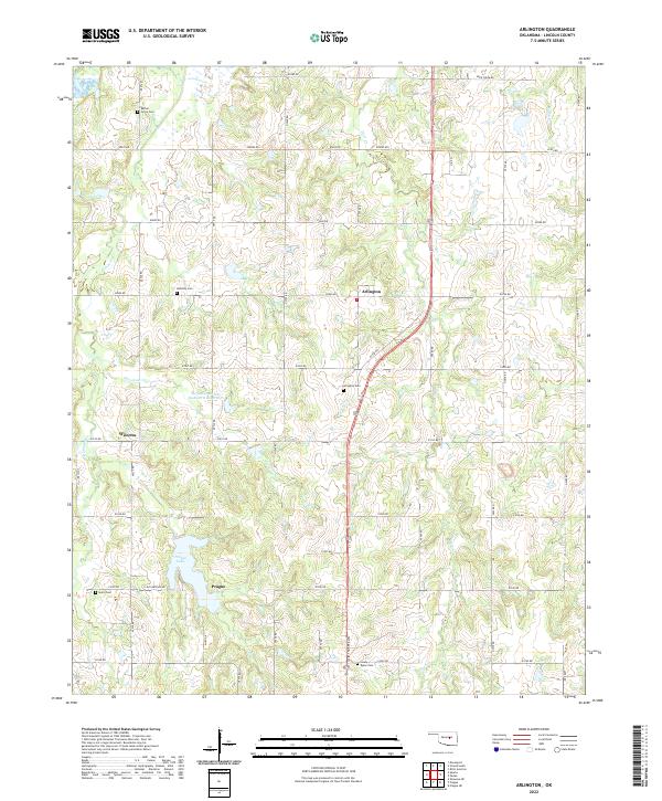 USGS Topographic Map – Arlington