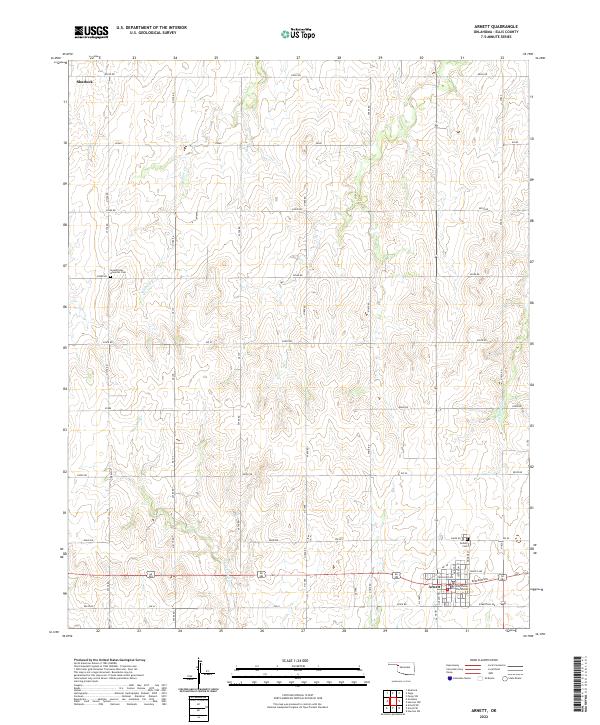 USGS Topographic Map – Arnett