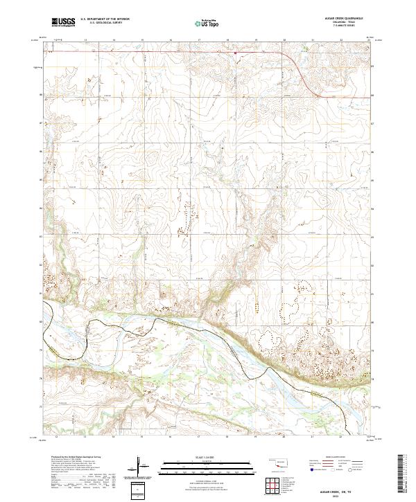 USGS Topographic Map – Augar Creek