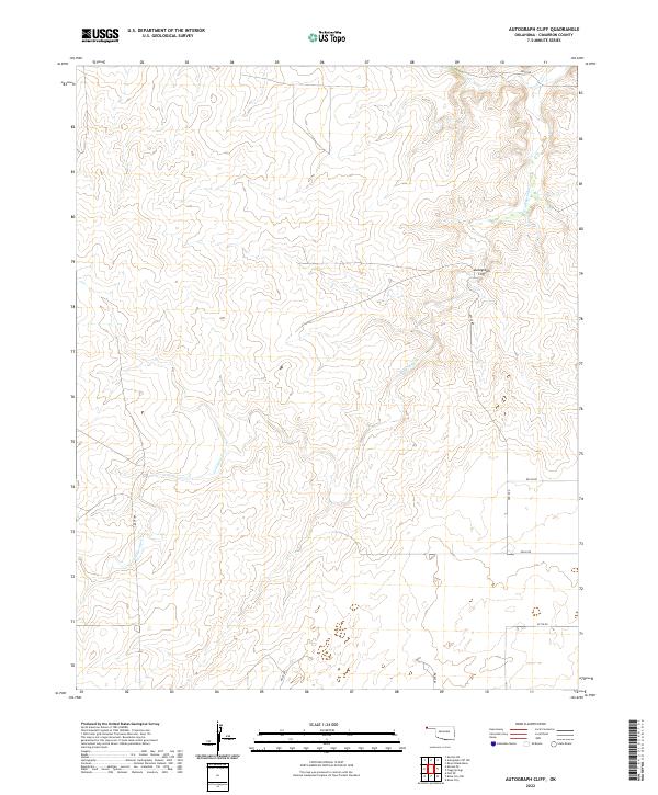 USGS Topographic Map – Autograph Cliff