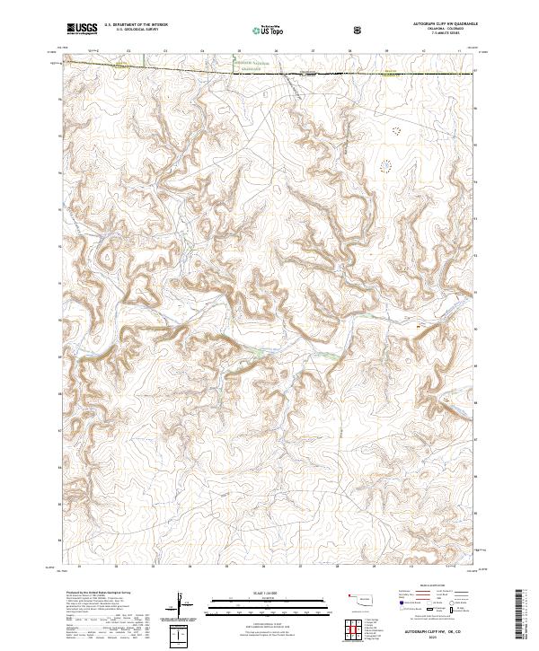 USGS Topographic Map – Autograph Cliff NW