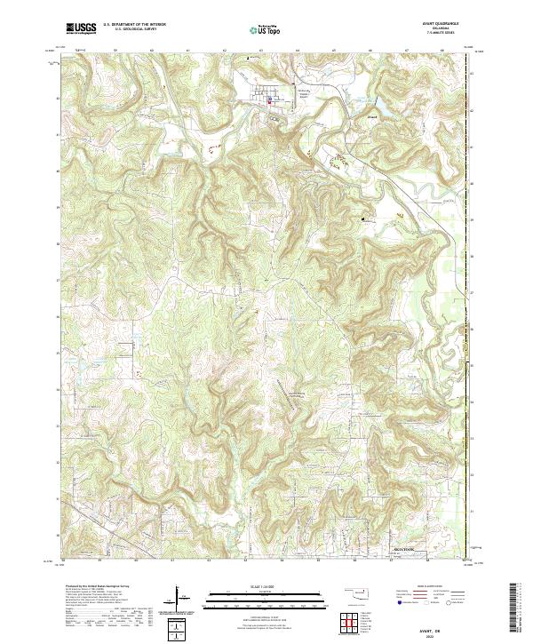 USGS Topographic Map – Avant