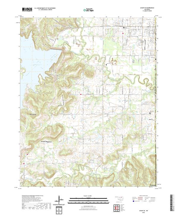 USGS Topographic Map – Avant SE