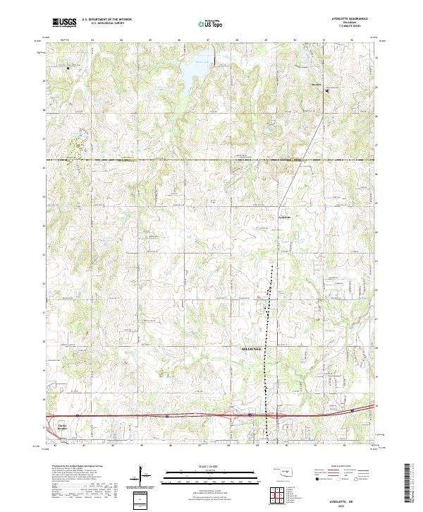USGS Topographic Map – Aydelotte