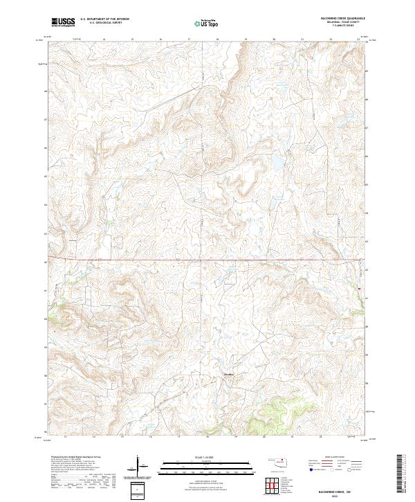 USGS Topographic Map – Baconrind Creek
