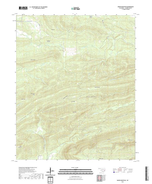 USGS Topographic Map – Baker Mountain