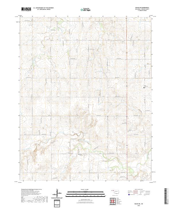 USGS Topographic Map – Balko NE