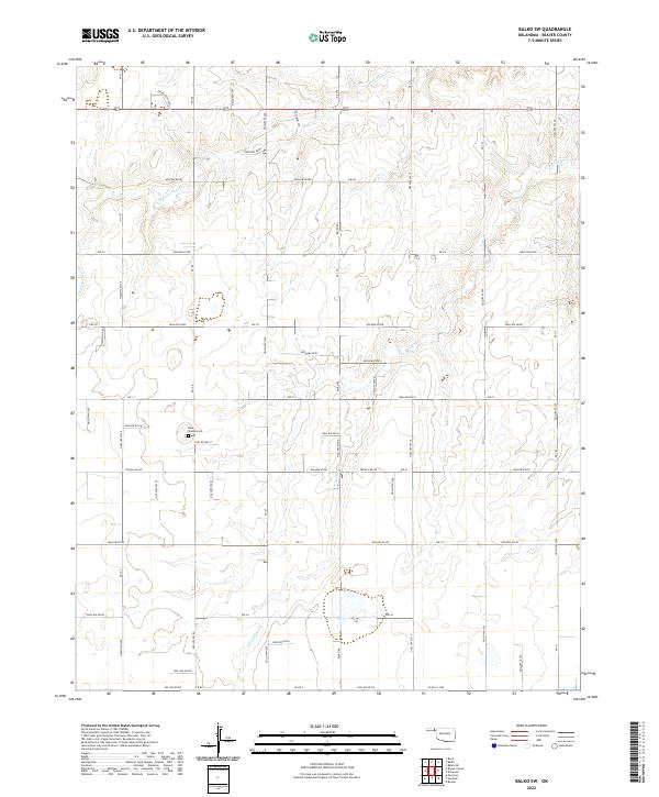 USGS Topographic Map – Balko SW