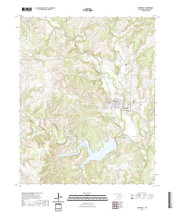 USGS Topographic Map – Barnsdall