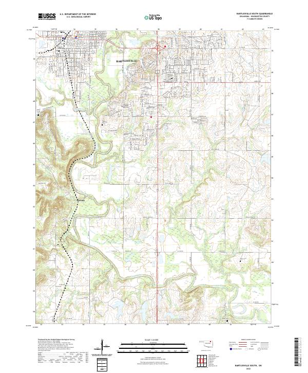 USGS Topographic Map – Bartlesville South