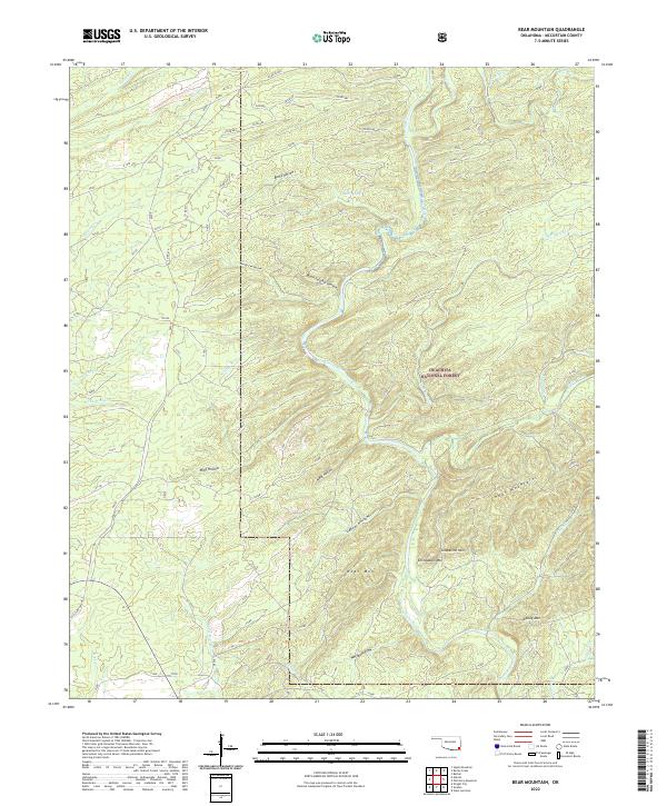 USGS Topographic Map – Bear Mountain