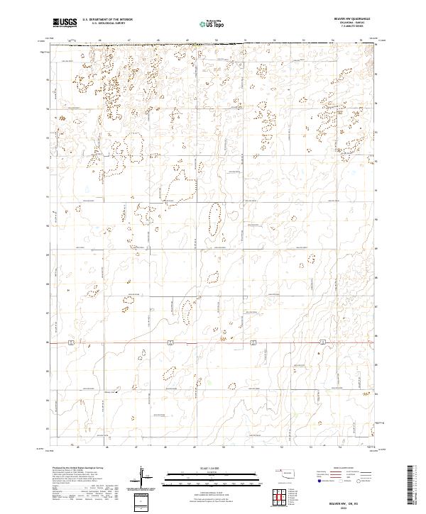 USGS Topographic Map – Beaver NW