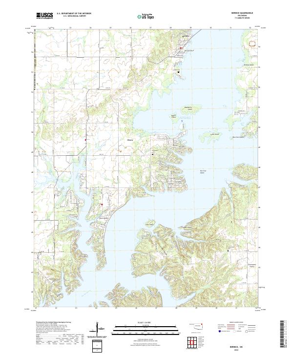 USGS Topographic Map – Bernice