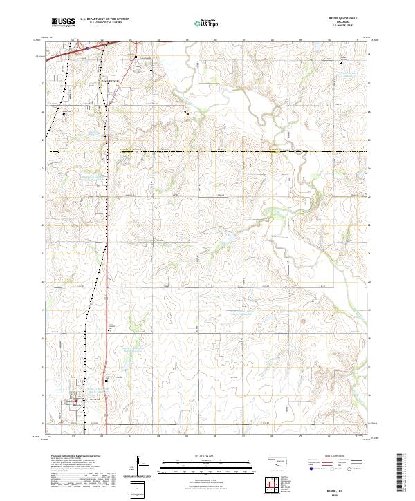 USGS Topographic Map – Bessie