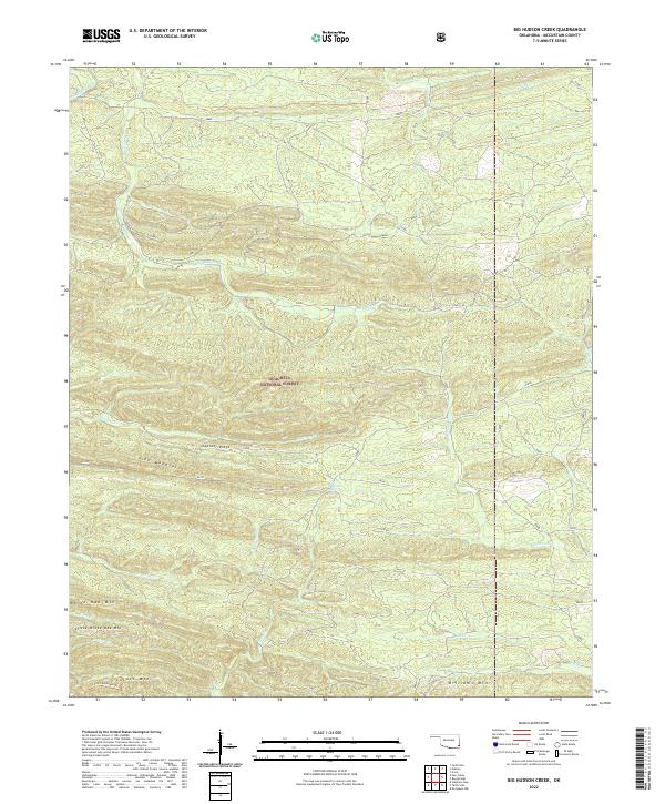 USGS Topographic Map – Big Hudson Creek
