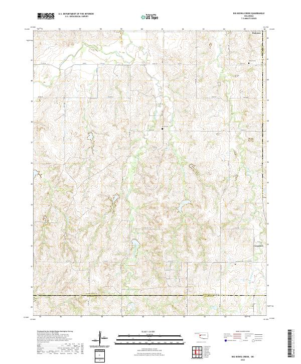USGS Topographic Map – Big Kiowa Creek